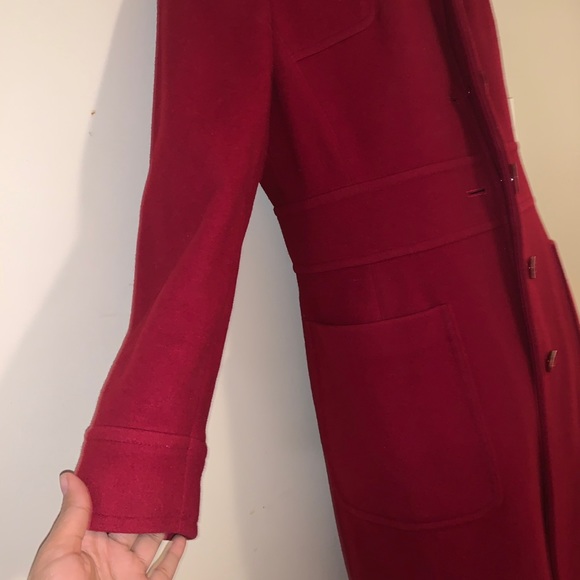 Women’s B. Moss Coat Red, Size L - Picture 3 of 6